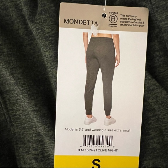 NWT! Mondetta peached melange olive night jogger size small - Picture 5 of 8